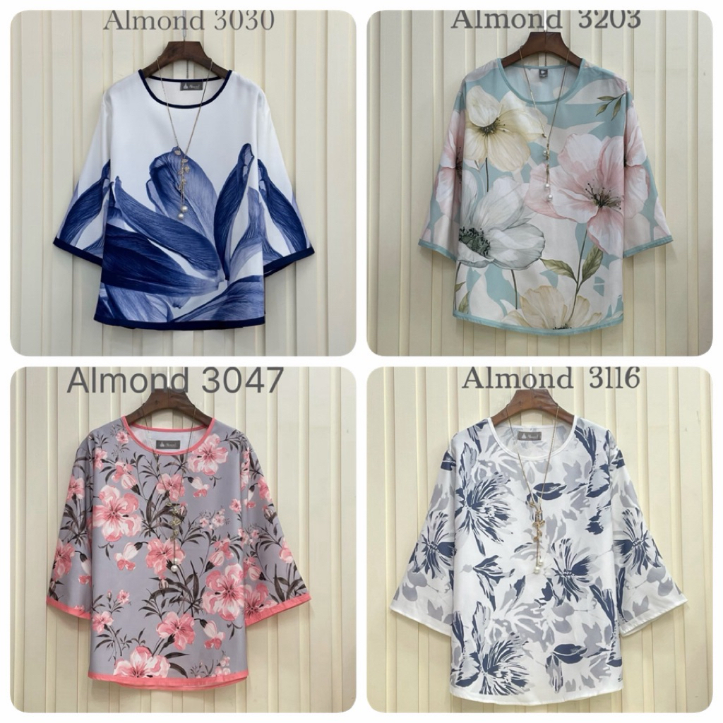 รอบอก 46”  เสื้อแขนสามส่วน