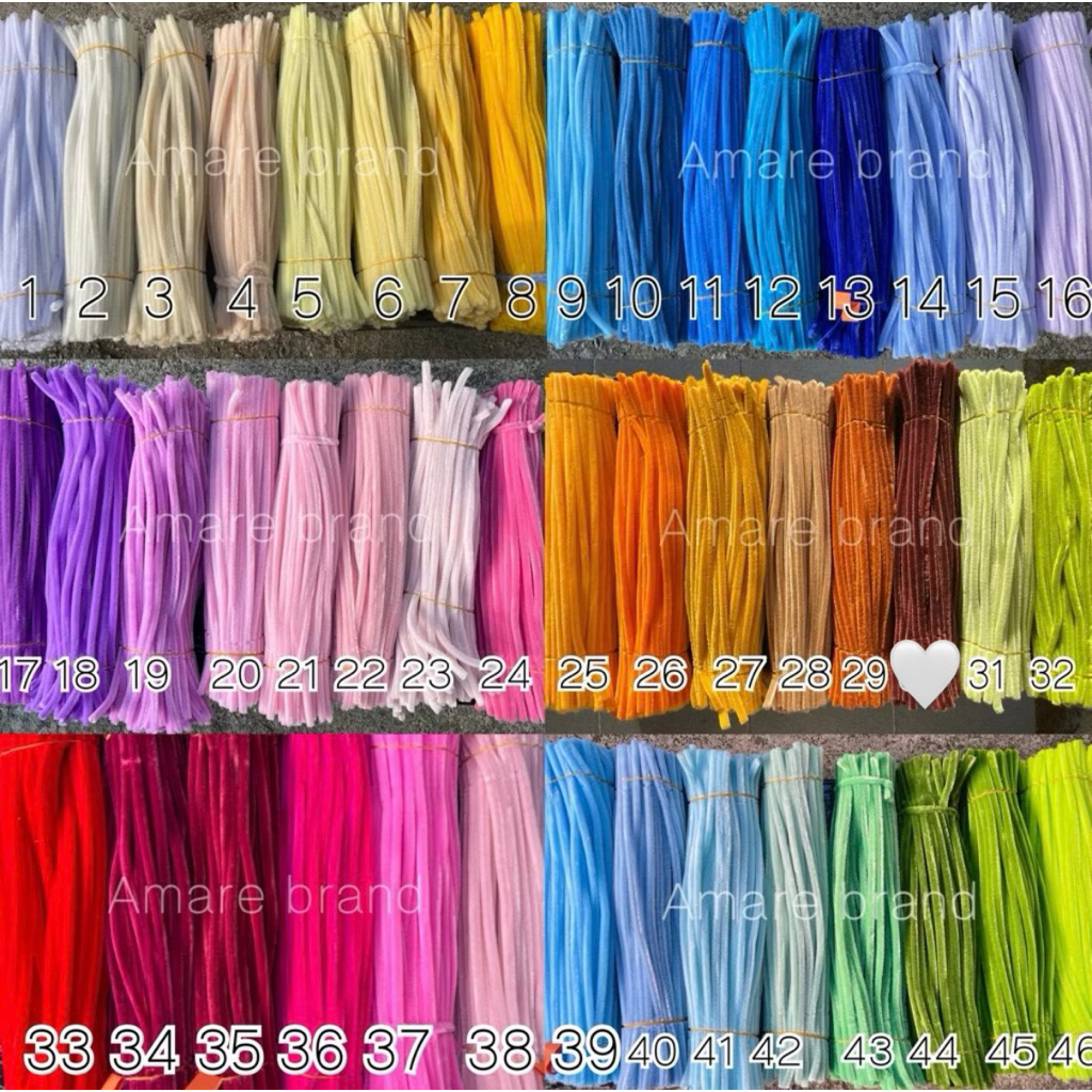 ลวดกำมะหยี่ฟู 7-8mm. 95-100 เส้น พร้อมส่งในไทย 🇹🇭 มีส่งด่วน