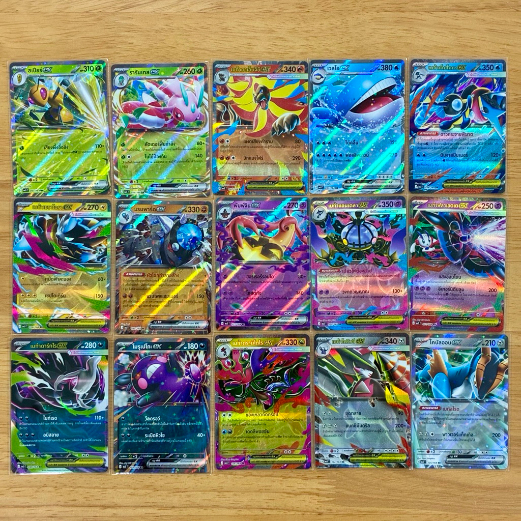 (อัปเดต 30/6/69) Pokemon card การ์ดโปเกมอน ภาษาไทย ระดับ R,RR และเซ็ตจำแลงแฝงกาย จากชุดเงามืดคุกคาม MA5T