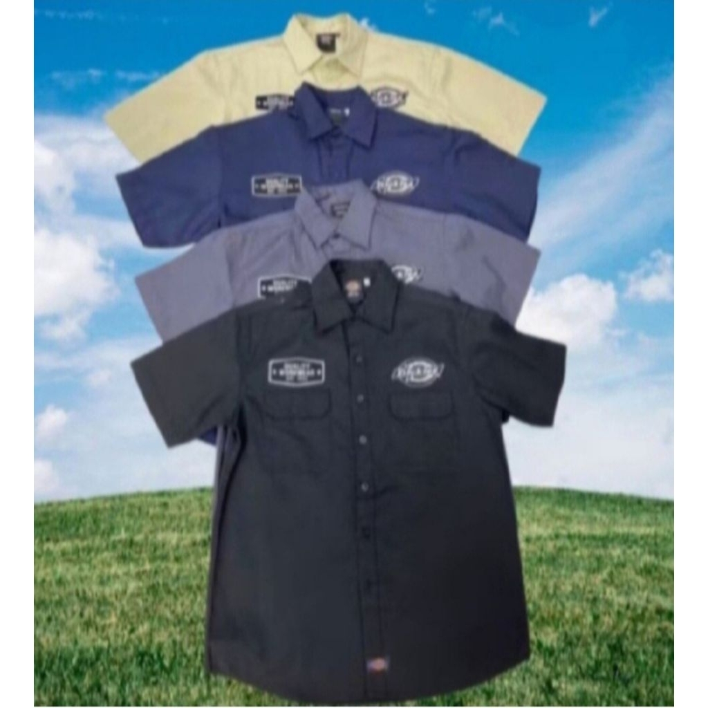 เสื้อช้อปD.Kแขนสั้นวินเทจ ผ้าเวสปอยท์ใส่ทน
