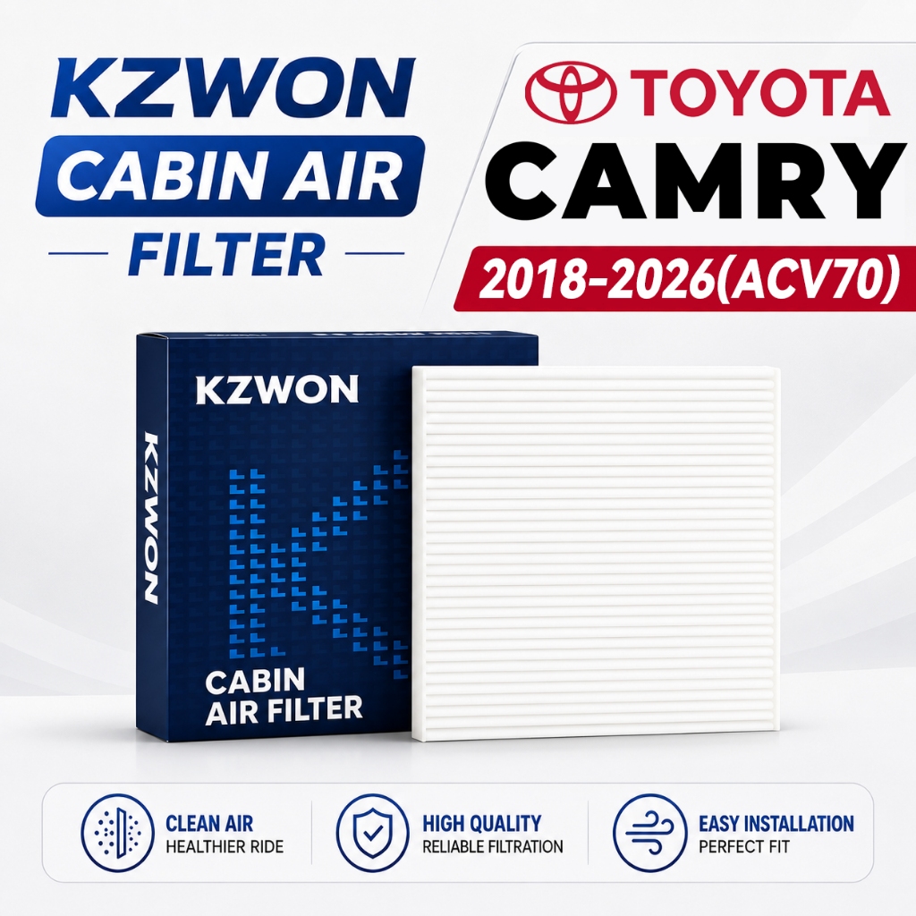 กรองแอร์ TOYOTA CAMRY ACV70 โตโยต้า คัมรี ACV70 ปี 2018-2026 ใยสังเคราะห์สีขาว ตรงรุ่น
