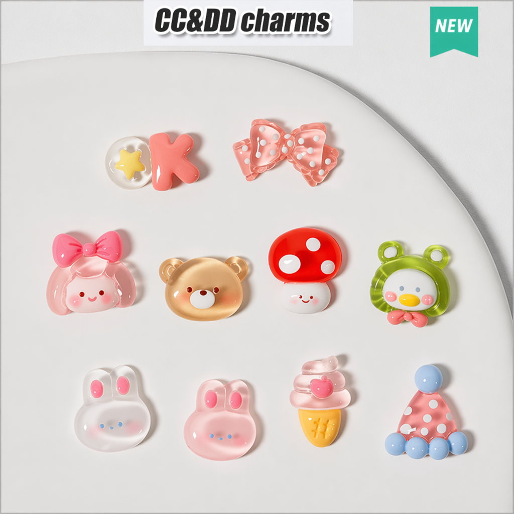 ของแท้แท้เดิม ตัวการ์ตูนติดรองเท้า ของตกแต่งรองเท้า ที่น่ารักและทันสมัย เหมาะสำหรับ charms 3D