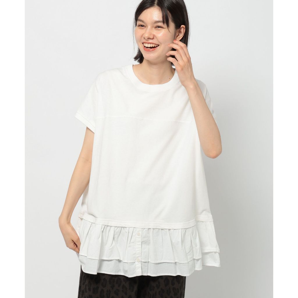 niko and ... เสื้อยืด ชายเสื้อระบาย Tiered Fabric Layered T-Shirt