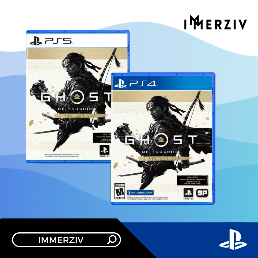 (พร้อมส่ง) PS4 PS5 GHOST OF TSUSHIMA DIRECTOR'S CUT (R3/ASIA) (GAME) (BY IMMERZIV)