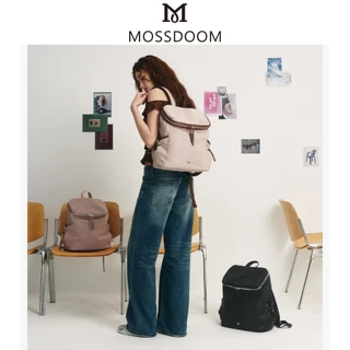 MOSSDOOM Auvia Bag กระเป๋าเป้สะพายหลัง วัสดุผ้าไนลอน เบา ใส่โน๊ตบุ๊คได้ จุของได้เยอะ มีช่องด้านข้างกระเป๋า