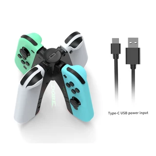 DOBE 4-in-1 Joy-con Charging Handle for Nintendo Switch OLED TNS-1180 กริปจอย แท่นชาร์จในตัว