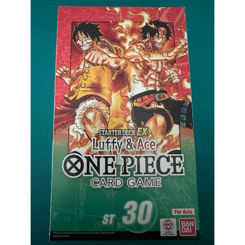 ST-30 Starter Deck Ex Luffy & Ace English Version For Asia การ์ด One Piece Card Game ของแท้ ของใหม่ สภาพซีล