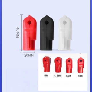 ตัวล็อคกันขโมยสินค้า 100 ชิ้น สำหรับตะขอแขวนสินค้า Peg Hook Lock 4/5/6 มม. สีแดง ดำ ขาว