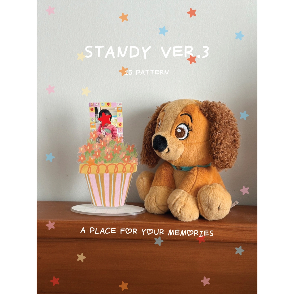 amuse stuff-Standy Flower Vase Re-Edition with Photo แสตนดี้แจกันดอกไม้สำหรับหนีบรูป