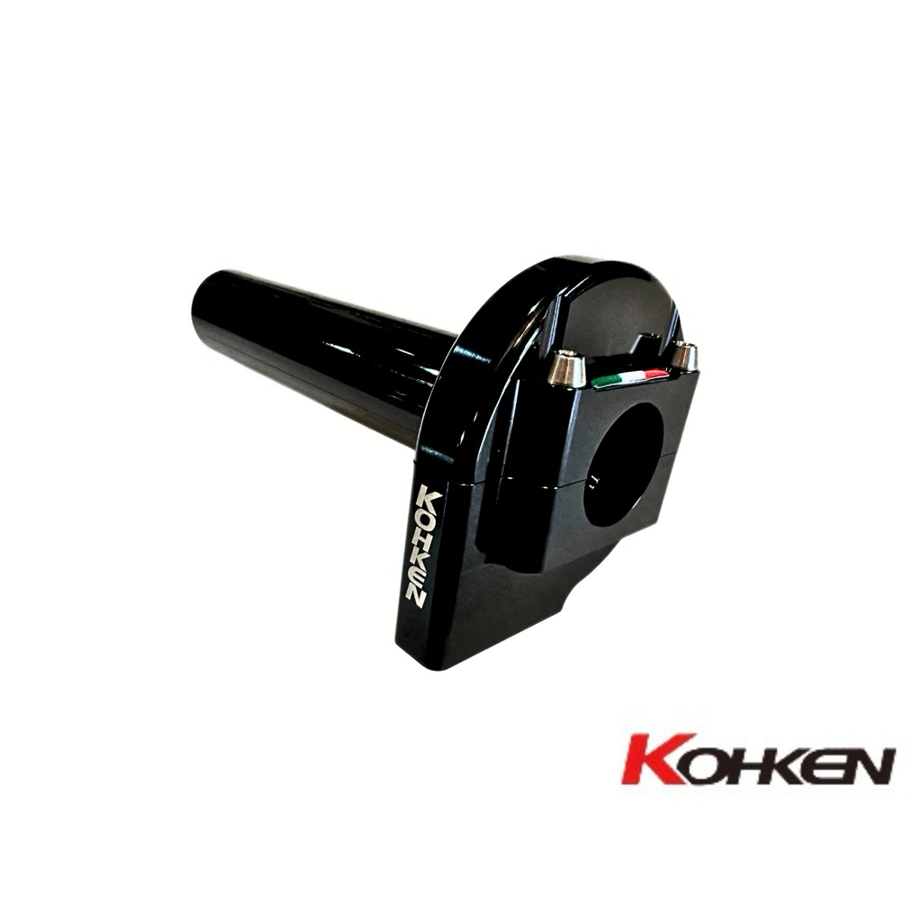 Kohken ปะกับคันเร่ง cnc สายเดี่ยว สีเงา(Gross)โลโก้ข้างหน้าแบบใหม่อักษรแนวตั้ง New ! (made in Japan 
