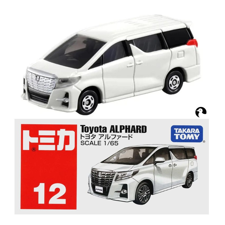 CL3 รถโตโยต้า อัลพาร์ด โทมิก้าขนาดเล็ก 🌱 Tomica 12 White Toyota ALPHARD ใหม่ในซีล จำนวน 1 กล่อง