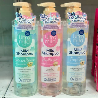 Babi Mild Ultra Mild Hair Shampoo 470ml แชมพูอ่อนโยน สูตรไม่มีซิลิโคน ดูแลหนังศีรษะและเส้นผม ผมนุ่มลื่น ลดชี้ฟู