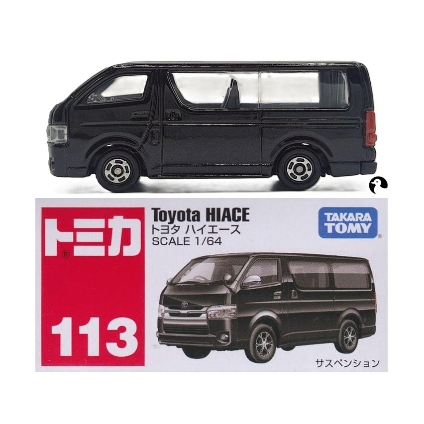 CL3 โมเดลรถขนาดเล็ก ยี่ห้อโทมิก้า Tomica ☘️ 113 Toyota HIACE 1/64 ความยาวรถประมาณ 7 ซม ใหม่ในซีล