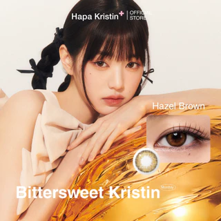 HapaKristin คอนแทคเลนส์ รายเดือน รุ่น Bittersweet Kristin สี Hazel Brown (2pcs/box) มีค่าสายตา Contact Lens