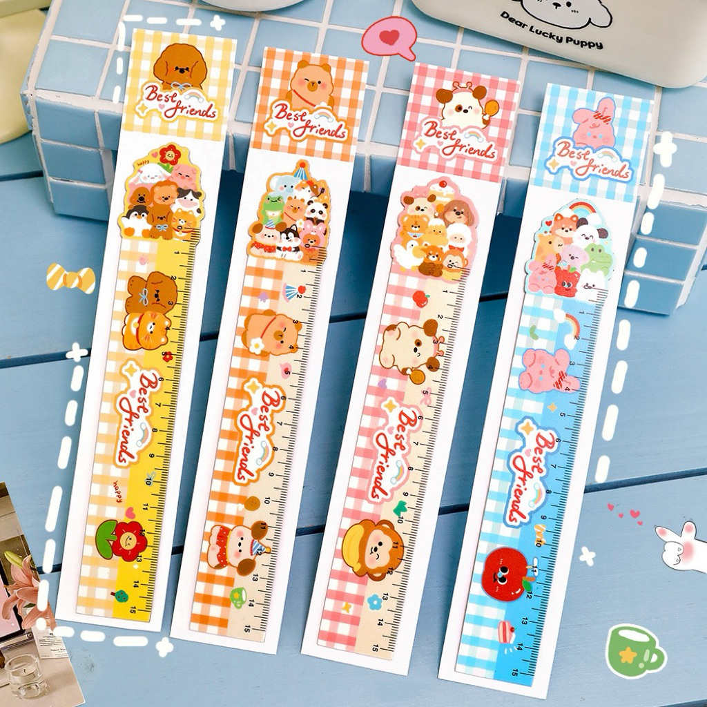 ไม้บรรทัด ลายการ์ตูน ขนาด15 ซม. ไม้บรรทัดงอได้ เครื่องเขียน อุปกรณ์การเรียน น่ารัก