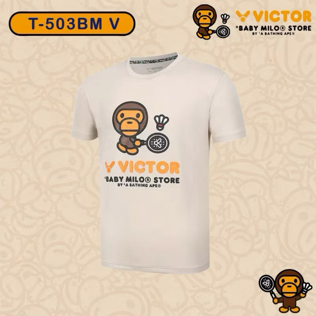 (ของแท้100%) พร้อมส่ง : VICTOR x BABY MILO STORE เสื้อกีฬาแบดมินตัน รุ่น T-503BM V