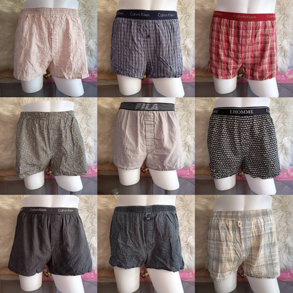 👼บ๊อกเซอร์ ลายสก๊อต ผ้าคอตต้อน งาน นำเข้า  ญี่ปุ่น/เกาหลี มีทุกไซร์ รายละเอียดไซร์แจ้งไว้ในรูปคะ💕