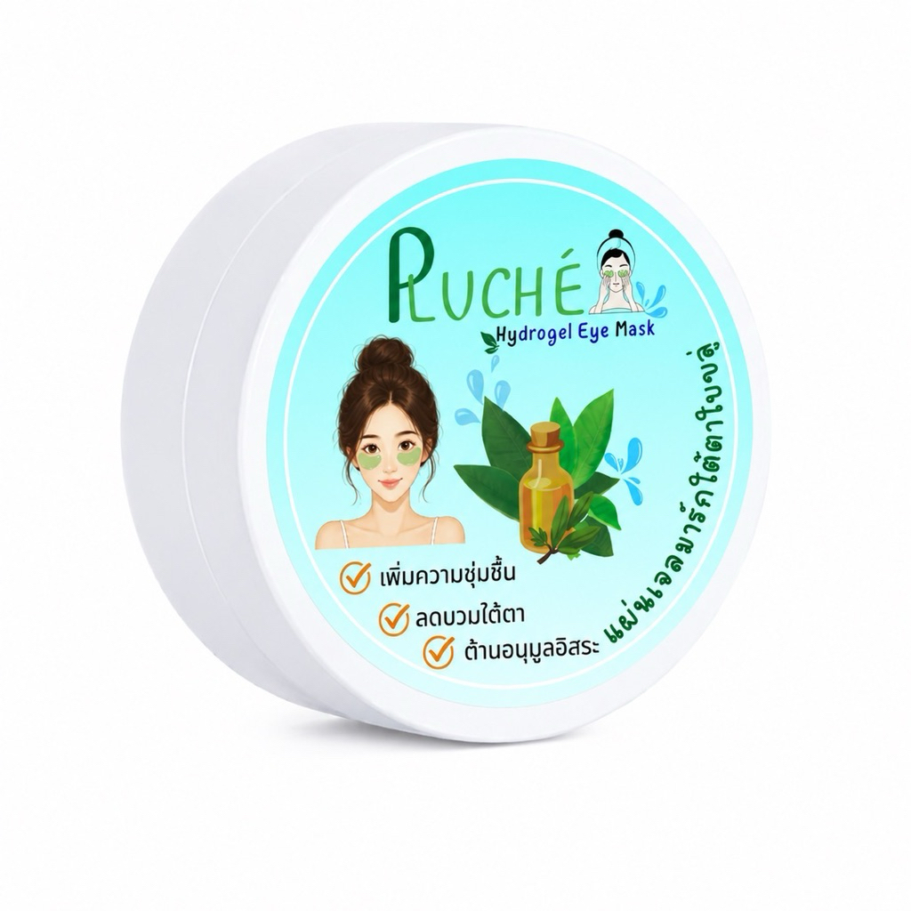 แผ่นเจลมาสก์ใต้ตาจากสารสกัดใบขลู่ (PUCHE Hydrogel Eye Mask)