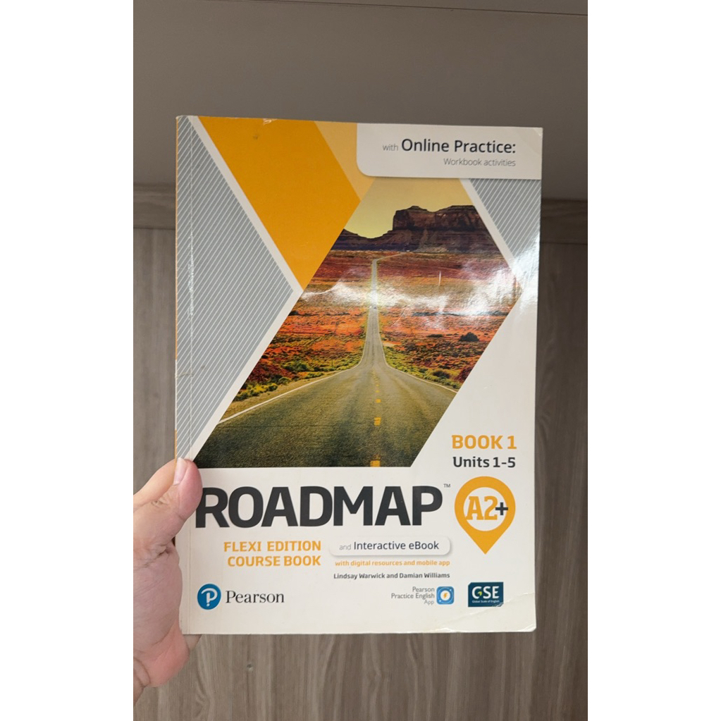 [หนังสือเรียนภาษาอังกฤษ] Roadmap Book 1 Units 1-5 บทที่ 1-5 | มือสอง มีรอยเขียน