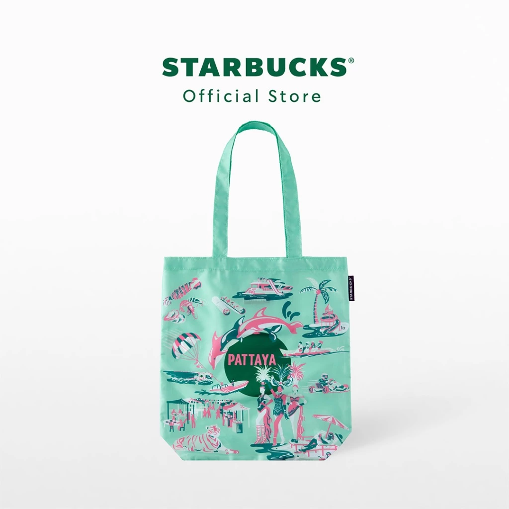 Starbucks Pattaya Discovery Tote Bag กระเป๋าสตาร์บัคส์ A11180263