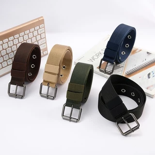 แฟชั่นเกาหลี สําหรับผู้ชาย เข็มขัดผ้าใบ เข็มขัดผู้ชาย (GC-214)ไนล่อน แบบเรียบง่าย เข็มขัดสำหรับผู้ชาย มี3สี