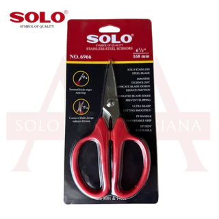 Solo No.6966-6.1/2" กรรไกรสแตนเลสปากแหลมโซโล