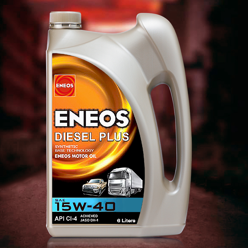 ENEOS ดีเซล น้ำมันเครื่องดีเซล ENEOS Diesel Plus 15W-40 - เอเนออส ดีเซลพลัส 15W-40 กึ่งสังเคราะห์ ( 