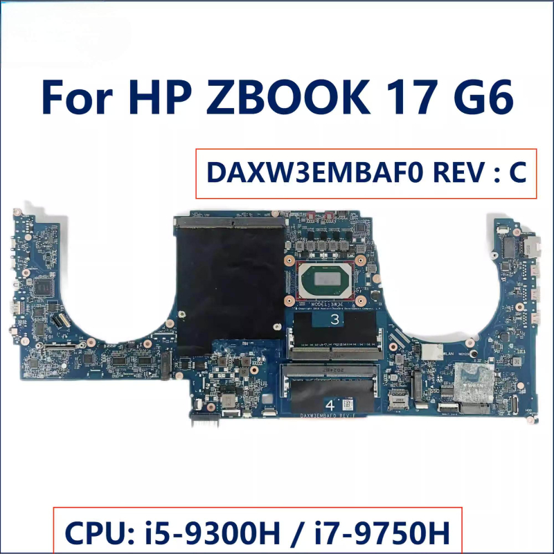 เมนบอร์ดแท้พร้อมส่ง สำหรับ HP ZBook 15 และ 17 รุ่น G3 G4 G5 G6 ชุดรหัส XW2G AXW2EMBAE0