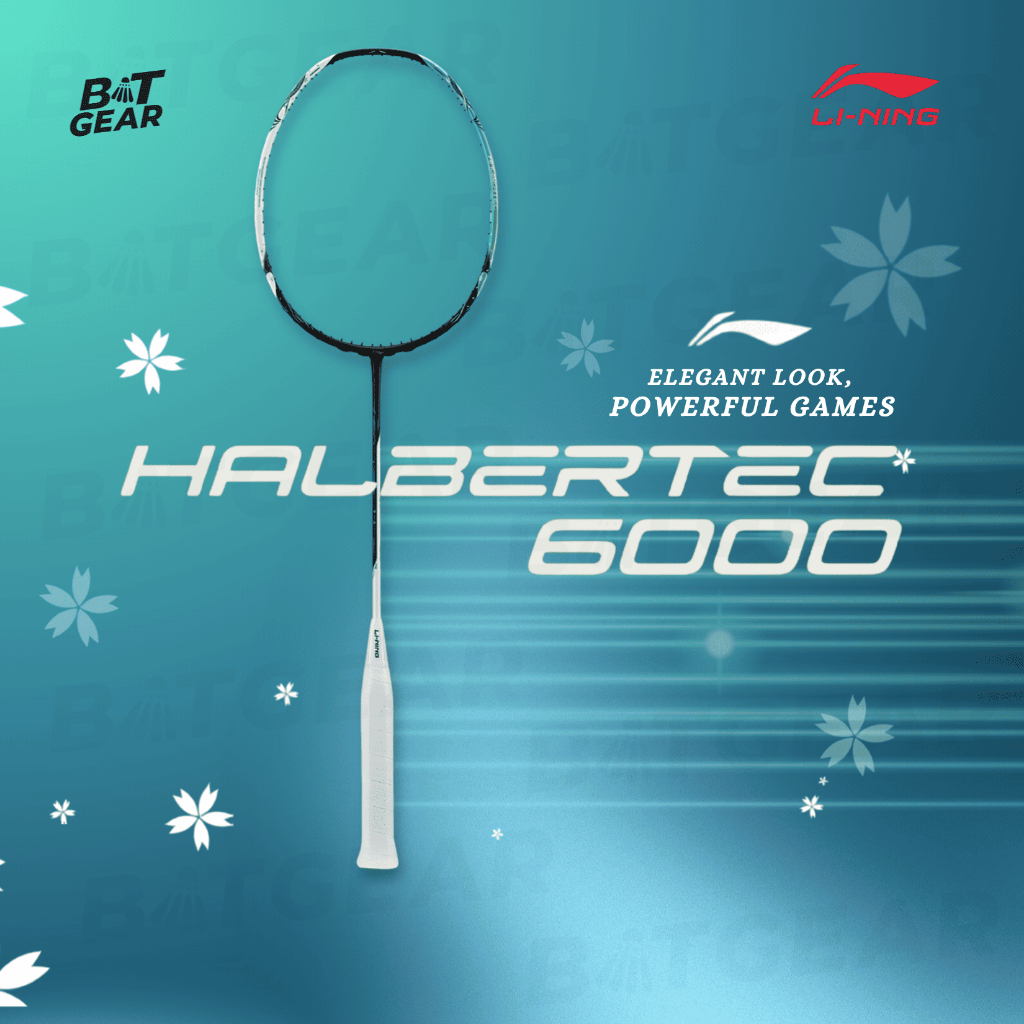LI-NING ไม้แบดมินตัน รุ่น HALBERTEC 6000 ไม้ไทย ประกัน 6 เดือน