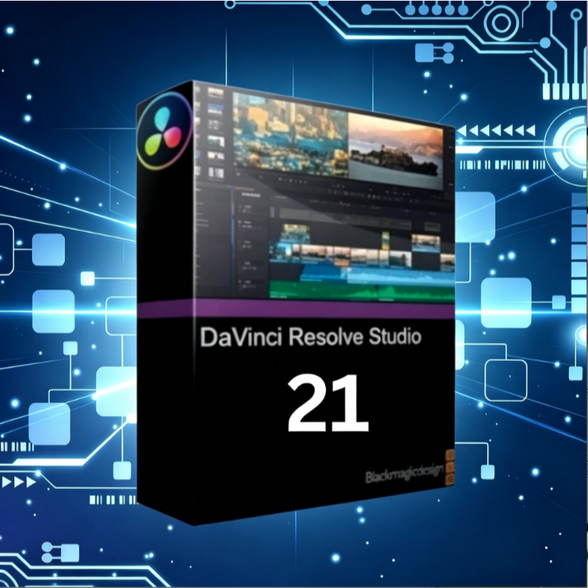 DaVinci Resolve Studio 21.x [ตัวเต็ม] โปรแกรมตัดต่อวิดีโอสำหรับ Win และ Mac