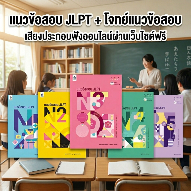 DKTODAY หนังสือ ซีรีส์ แนวข้อสอบ JLPT + โจทย์แนวข้อสอบ ฉบับ Audio Streaming