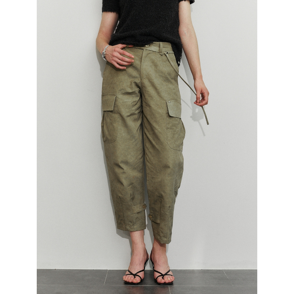 RYA RR Safari Pants กางเกงคาร์โก้ ซาฟารี ทรงพอง บอลลูน สีกากี