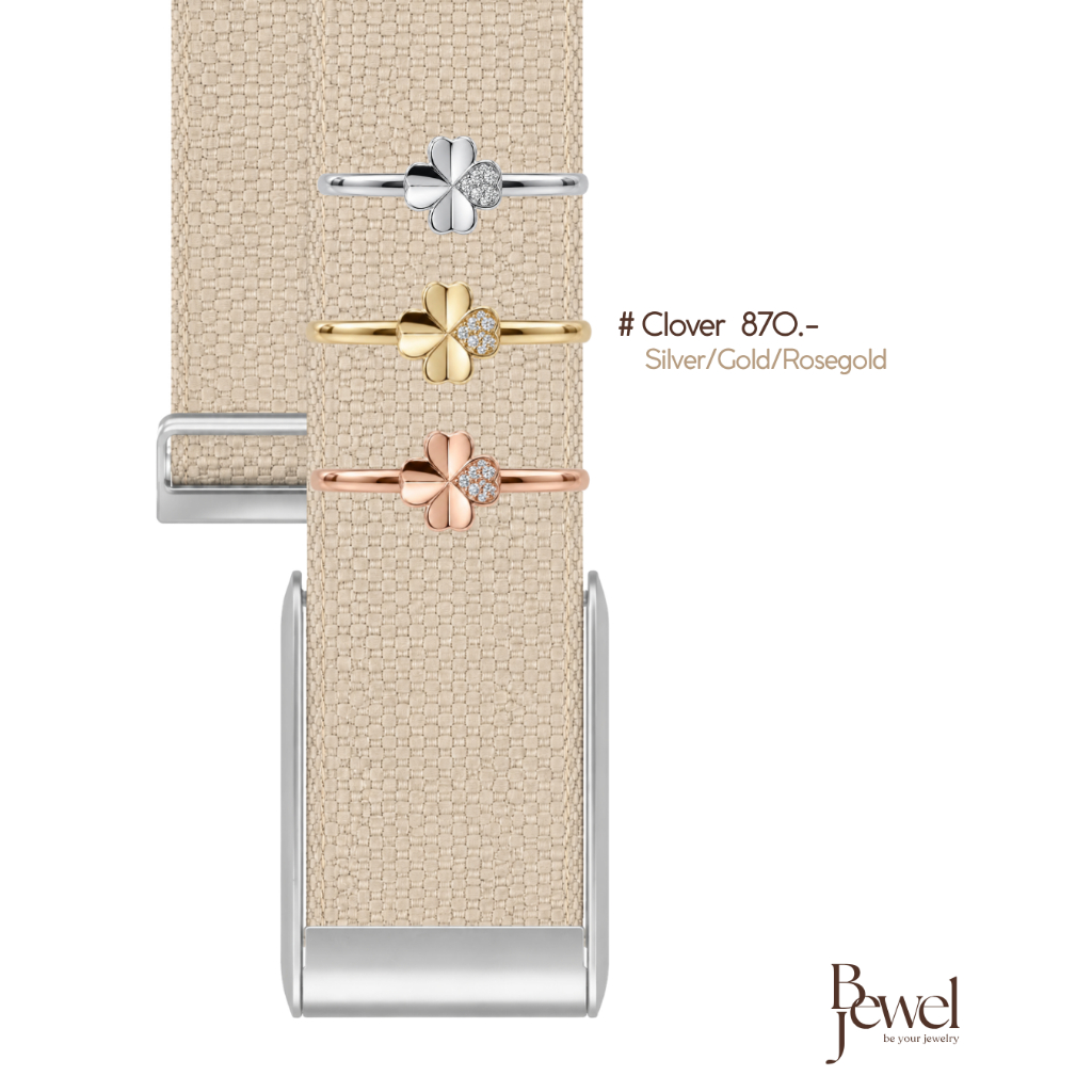 [Pre order] Clover Silver/Gold/Rosegold | Charm เครื่องประดับนาฬิกาอัจฉริยะ