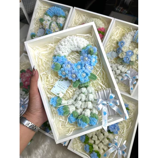 🌸งานพร้อมส่ง รหัส06/พวงมาลัยวันแม่ลวดกำมะหยี่( ใส่แบงค์3ใบ)