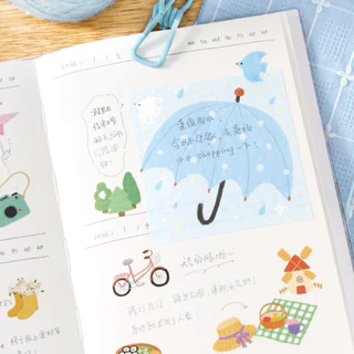 <พร้อมส่ง> กระดาษโน๊ต 100แผ่น 🍎 Cute Note 🧸 ลายการ์ตูน 9ลาย ❌ไม่มีกาว เครื่องเขียน โน๊ต กระดาษจด Memo สัตว์น้อย