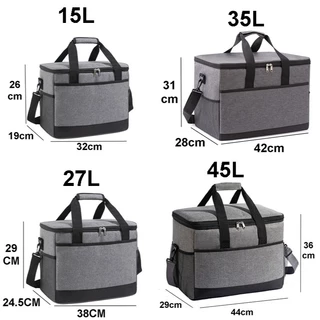 กระเป๋าเก็บความเย็น/ร้อน 15L/27L/35L/45L กระเป๋าเก็บอุณหภูมิ สำหรับปิคนิค เก็บเครื่องดื่ม อาหาร อื่นๆ