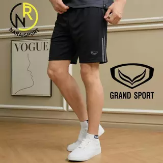 ***ของแท้ส่งไว***Grand sport กางเกงวอร์มขาสั้น 02187 กระเป๋ามีซิป2ข้าง ตรงเอวมีเชือกผูก กางเกงกีฬาชาย ของแท้100%