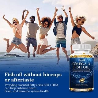 Seehrtt Omega3 Vitamin Fish Oil DHA+Algal โอเมก้า 3 น้ำมันปลา ซอฟท์เจล วิตามินรวม อาหารเสริม บํารุงสมอง ปกป้องสายตา