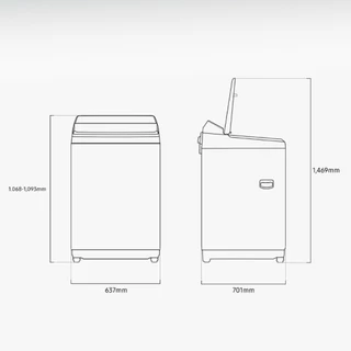 [Pre จัดส่งฟรี Online Exclusive] SAMSUNG เครื่องซักผ้าฝาบน WA80F19S8CST พร้อมด้วย AI Ecobubble™ และ AI Control, 19 กก.