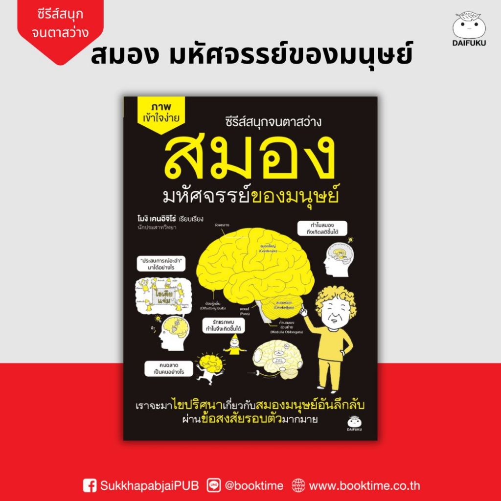 หนังสือ สมอง มหัศจรรย์ของมนุษย์ ผู้เขียน: โมงิ เคนอิจิโร่ สำนักพิมพ์ ไดฟุกุ สุขภาพ How-to การแพทย์ ความเชี่ยวชาญเฉพาะทาง