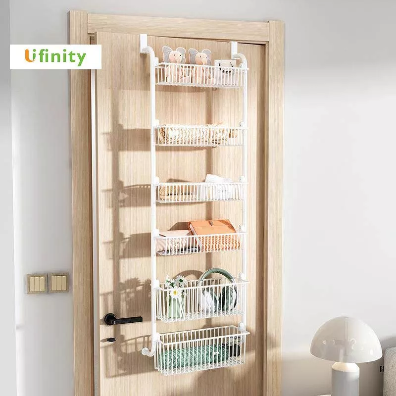 Lifinity ชั้นวางของติดผนังประตูแบบไม่ต้องเจาะรู ชั้นวางของแบบแขวนประตู พร้อมระบบดูดติดแน่น