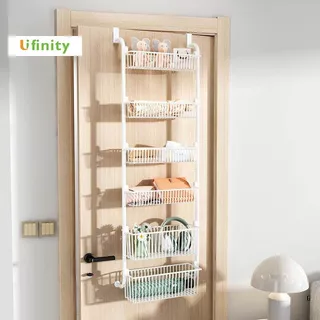 Lifinity ชั้นวางของติดผนังประตูแบบไม่ต้องเจาะรู ชั้นวางของแบบแขวนประตู พร้อมระบบดูดติดแน่น