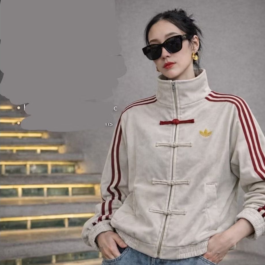 เสื้อแจคเกต​แต่งแถบข้าง​คอจีน​CNY
