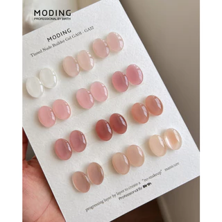 Plain makeup builder gel Moding 20G เจลเสริมหน้าเล็บสำหรับเล็บบาง