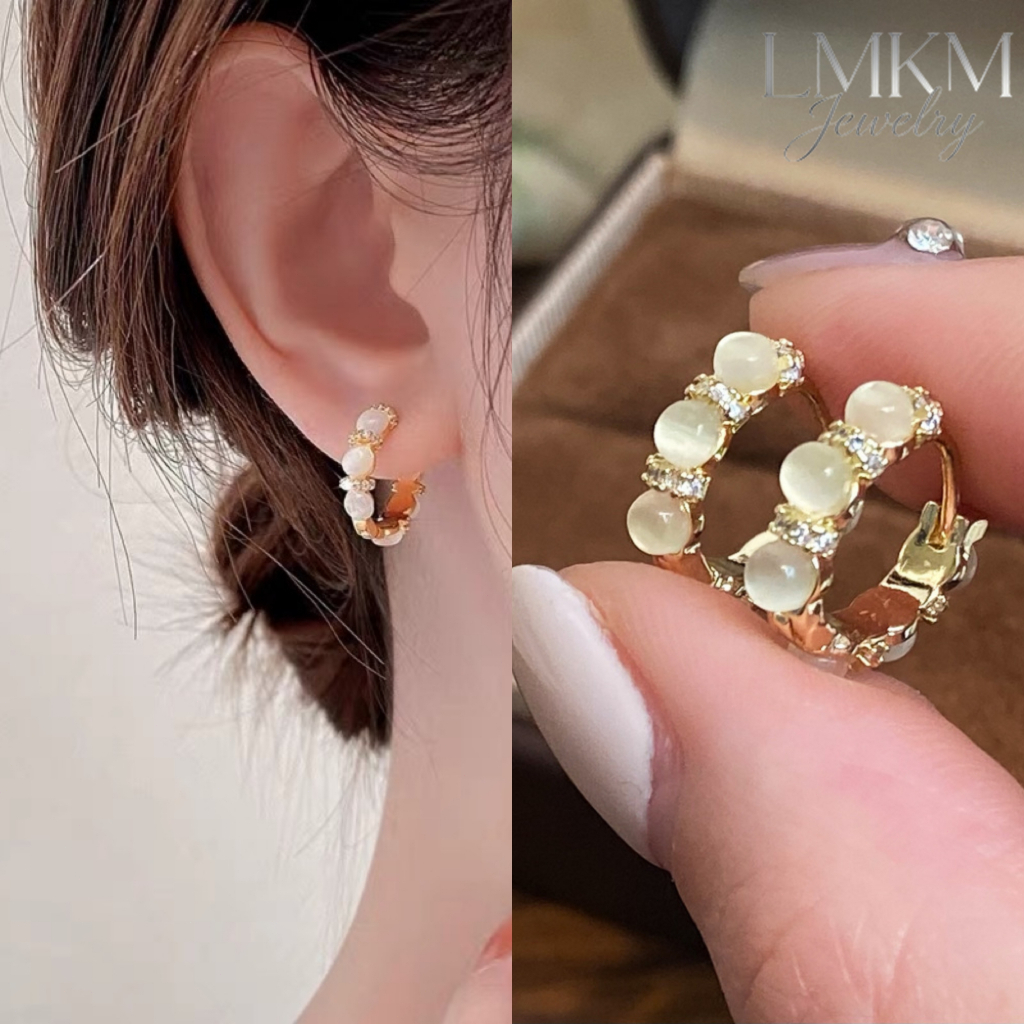 “ส่งจากไทย”S925ต่างหูเซ็ตมินิมอลหลากสไตล์ใส่ทำงานหรือเที่ยวก็สวยเครื่องประดับยอดนิยมต่างหูเกาหลีJXH-111-EQ-JS