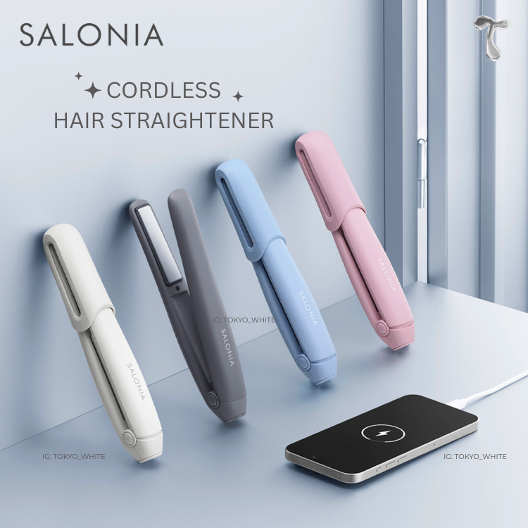 SALONIA Cordless เครื่องหนีบผมไร้สาย พร้อมฟังก์ชันเป็น Power Bankในตัว