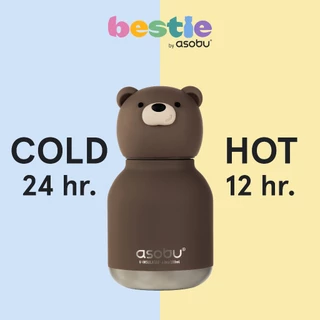 Asobu Mini Bestie Collection ขวดน้ำสูญญากาศไซซ์มินิ พร้อมพวงกุญแจ เก็บเย็น-ร้อน 200 ML