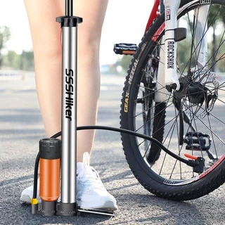 [พร้อมส่ง] ที่สูบลม ปั๊มลม พกพา ปั๊มลมจักรยาน แรงดันสูง 160PSI มีเกจวัด ก้านสูบหนา 22mm สำหรับ มอเตอร์ไซค์ รถยนต์ ลูกบอล