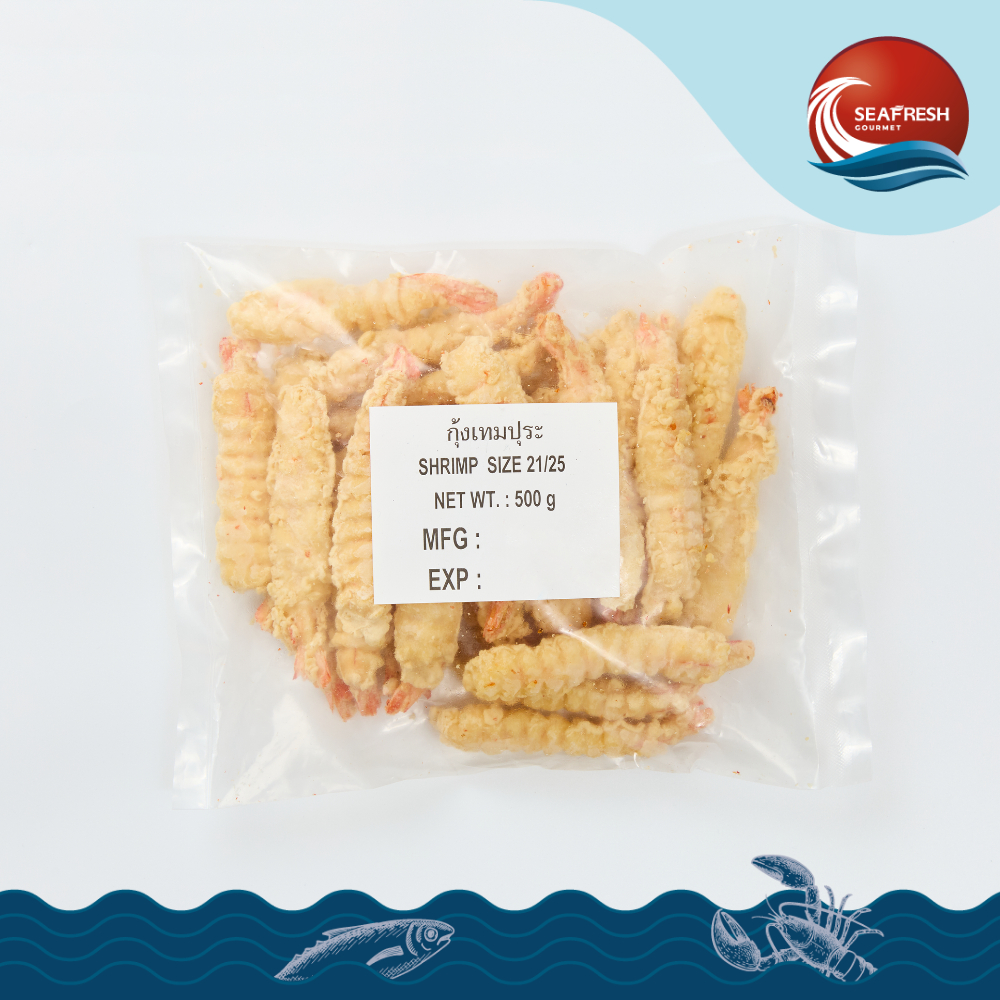 กุ้งเทมปุระแช่แข็ง Frozen Tempura Shrimp 500G