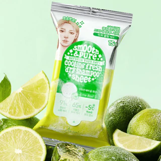 [ดรายแชมพูชีท] ARIUL SMOOTH & PURE SOFT VOLUME DRY SHAMPOO SHEET 15 Sheets (Cooling / Volume)